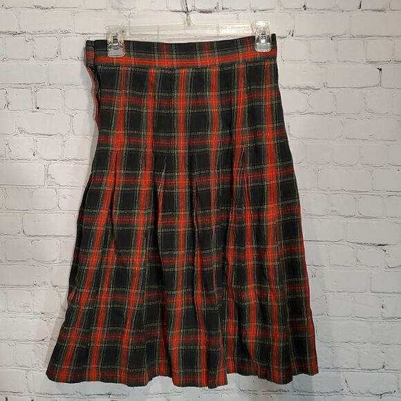 Vintage Evan Picone Sport tartan plaid cotton skirt - Picture 4 of 5